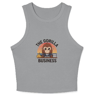 Discover The Gorilla Business Crop Tank Top