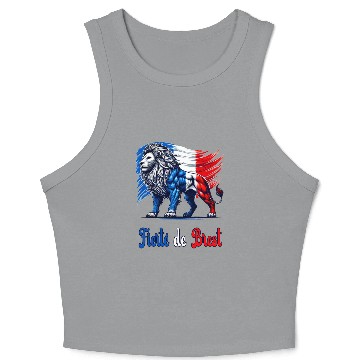 Discover The proud Brest flag design Crop Tank Top