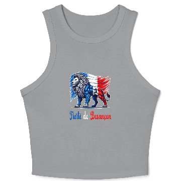 Discover The pride of Besançon flag design Crop Tank Top