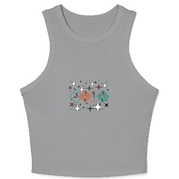 Discover Triangle pin Postal Service Crop Tank Top
