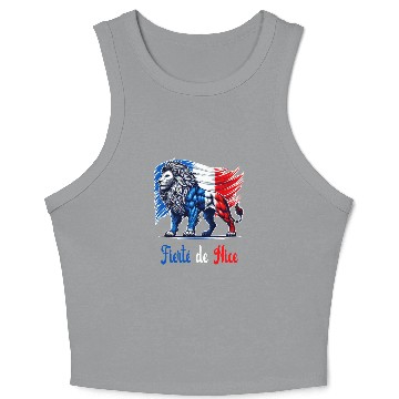 Discover The pride of Nice flag design Crop Tank Top