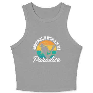 Discover Underwater World Is My Paradise Crop Tank Top