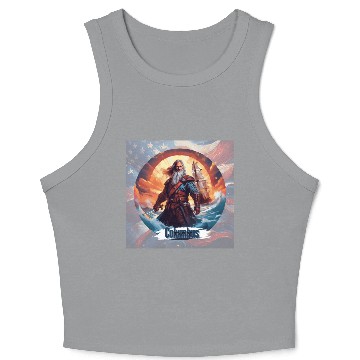 Discover Columbus Day Crop Tank Top