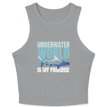 Discover Underwater World Is My Paradise Crop Tank Top