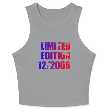 Discover 18th birthday Limited Edition 12/2006 Crop Tank Top