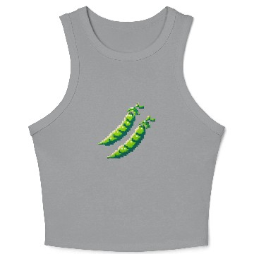 Discover 8 Bit Pixel Peas Crop Tank Top
