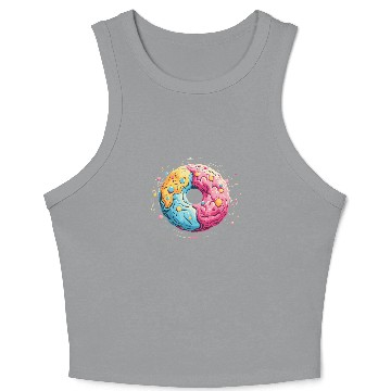 Discover A Donut Galaxy Crop Tank Top
