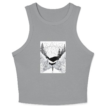 Discover Journey into the Wilderness Crop Tank Top