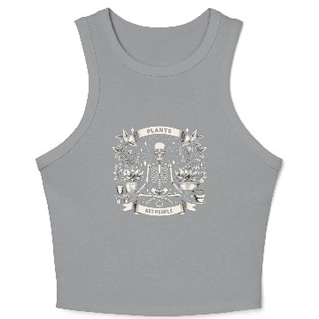 Discover Plants Not People Crop Tank Top