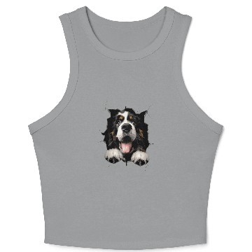 Discover Saint Bernard Crop Tank Top