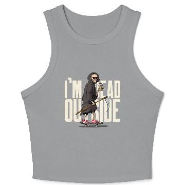 Discover I'm Dead On Inside | Hilarious | Cheers to Comedy Crop Tank Top