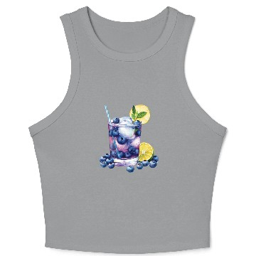 Discover Blueberry Lemon Cocktail Crop Tank Top