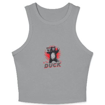Discover Bear - 80s Crop Tank Top