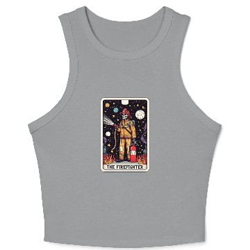 Discover Tarot Card Collection - The Firefighter Crop Tank Top