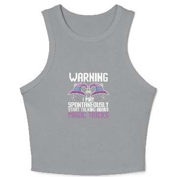 Discover Funny Magician Magic Crop Tank Top