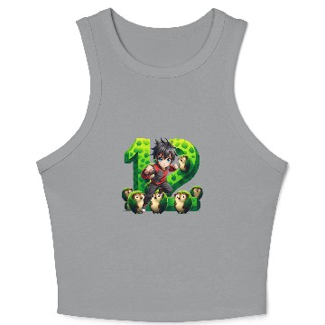 Discover Birthday Boy At 12 Crop Tank Top