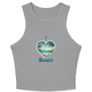 Discover Tropical Serenity Crop Tank Top