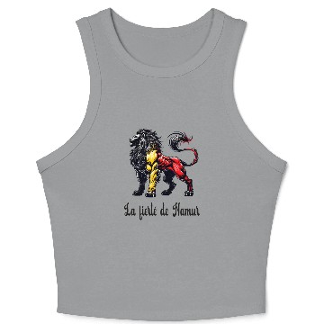 Discover Namur lion flag design Crop Tank Top