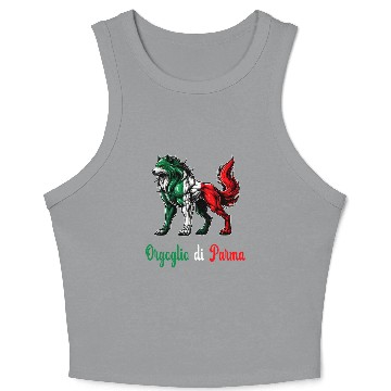 Discover The pride of Parma Italy flag Crop Tank Top