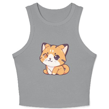 Discover Meow Series: Laid-Back Ginger Crop Tank Top