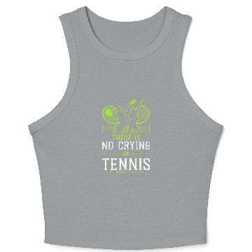 Discover Funny Tennis Player Racket There Crop Tank Top