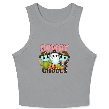 Discover Howdy Ghouls Crop Tank Top