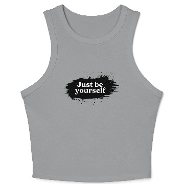 Discover Just be Yourself Crop Tank Top