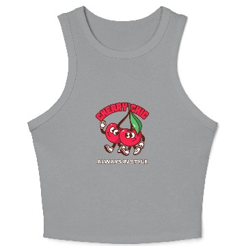 Discover Cherry Chic - Always in Style with a Fun Twist Crop Tank Top