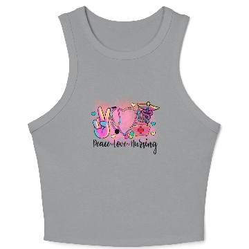 Discover Nurse Love Crop Tank Top
