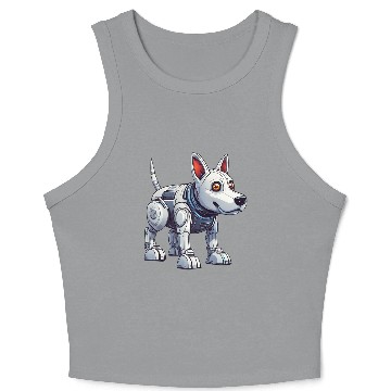 Discover Robot Dog Crop Tank Top