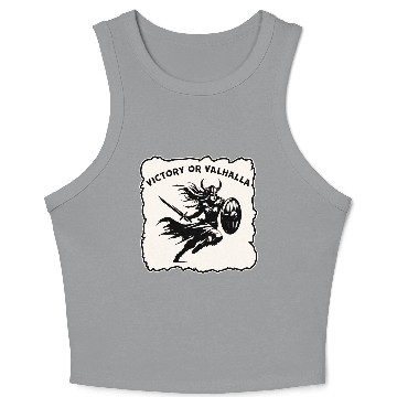 Discover Shield Maiden Victory Or Valhalla LIKE US ON FB # Crop Tank Top