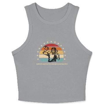 Discover Sundays Are for Touchdowns and Snacks Crop Tank Top