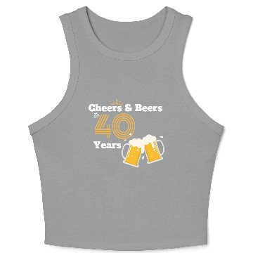 Discover 40th Birthday Crop Tank Top