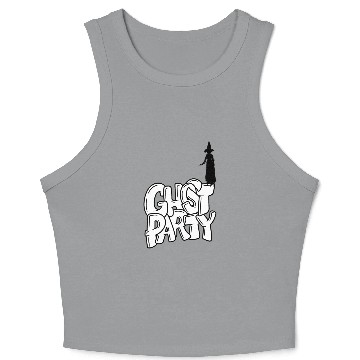 Discover Ghost Pumpkin Halloween Crop Tank Top 3