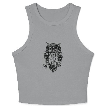 Discover Smart Owl Math Numbers | STEM, Science, Professors Crop Tank Top