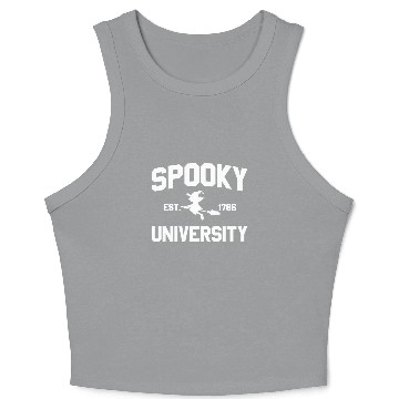 Discover Spooky University Established 1786 Witch U Spookys Crop Tank Top