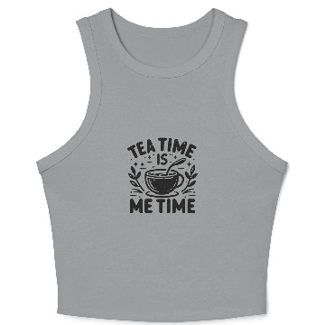 Discover Tea Time is Me Time Crop Tank Top