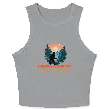 Discover Looking for Sasquatch? Try the river. Crop Tank Top