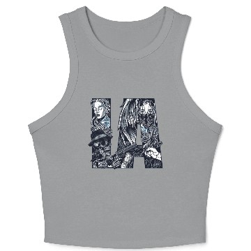 Discover LA Chicano Cholo Los Angeles Crop Tank Top