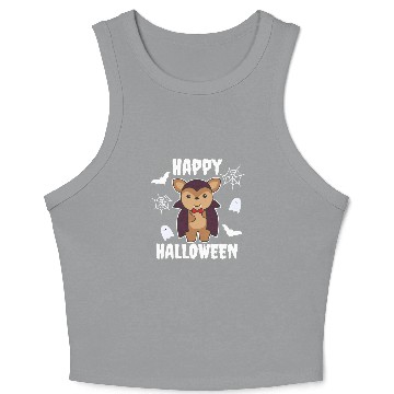 Discover Deer Happy Halloween Cute Devil Vampire Costume Crop Tank Top