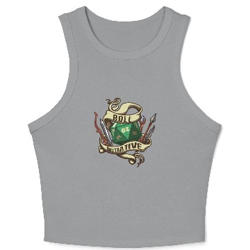 Discover Roll Initiative Adventure Magic Dungeon Crop Tank Top