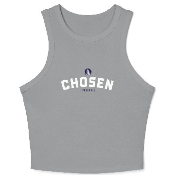 Discover Chosen Christian Design Crop Tank Top