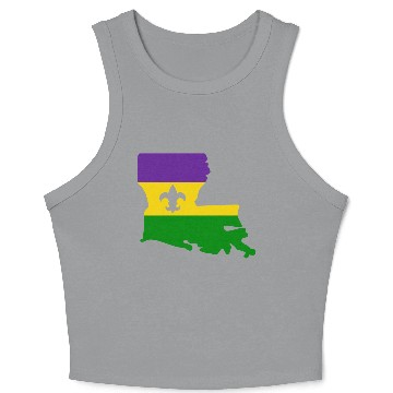 Discover Mardi Gras in the Boot Crop Tank Top