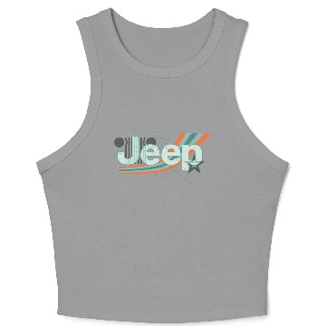 Discover Jeep Painted Angles Design Crop Tank Top