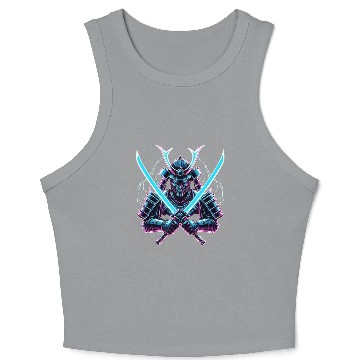 Discover Neon Samurai Crop Tank Top