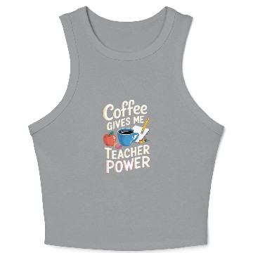 Discover Coffee Education Educator Teach Teaching School Crop Tank Top