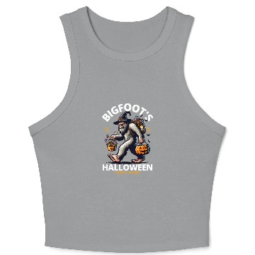 Discover Bigfoot halloween candy hunt Crop Tank Top