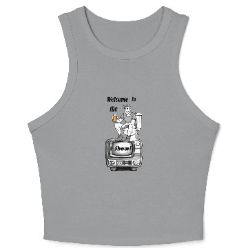 Discover welcome to the shit show Crop Tank Top