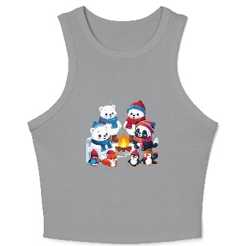 Discover Winter Wonderland Critters Crop Tank Top