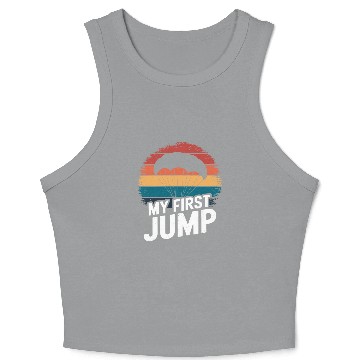 Discover Skydiving Adventure: My First Jump Crop Tank Top